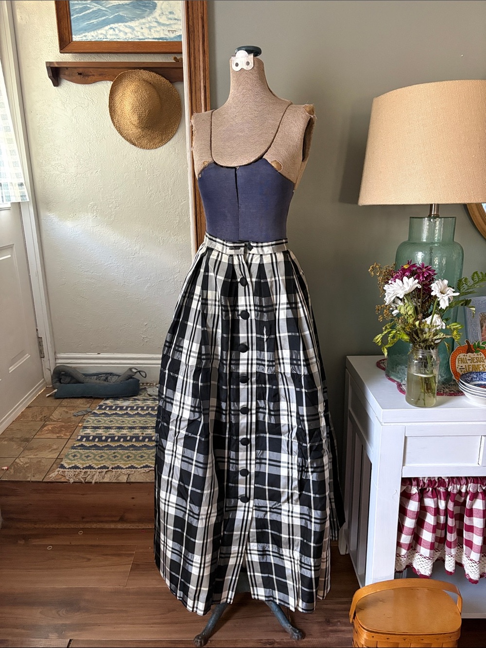 VINTAGE 50s/60s Plaid skirt